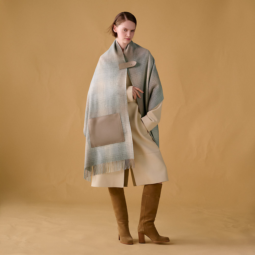 小物 Porter Classic CASHMERE STOLE Tartan a Poche Coaching stole | Hermès USA